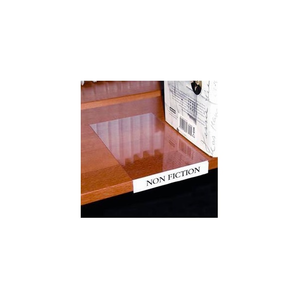 Aigner Index Label Holder, Moveable Shelf, Clear (10 pcs/pkg) BS5108 Zoro
